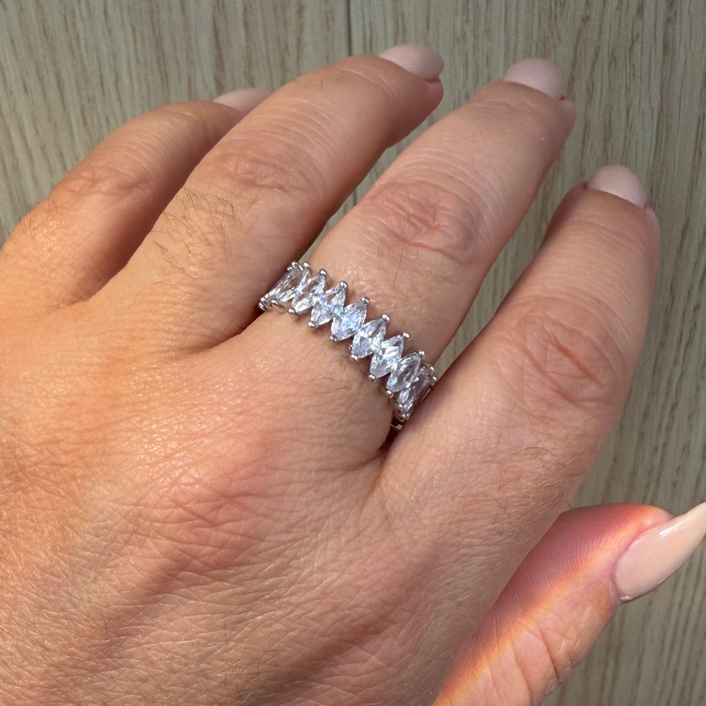 Baguette Ring in 18K Gold Plated