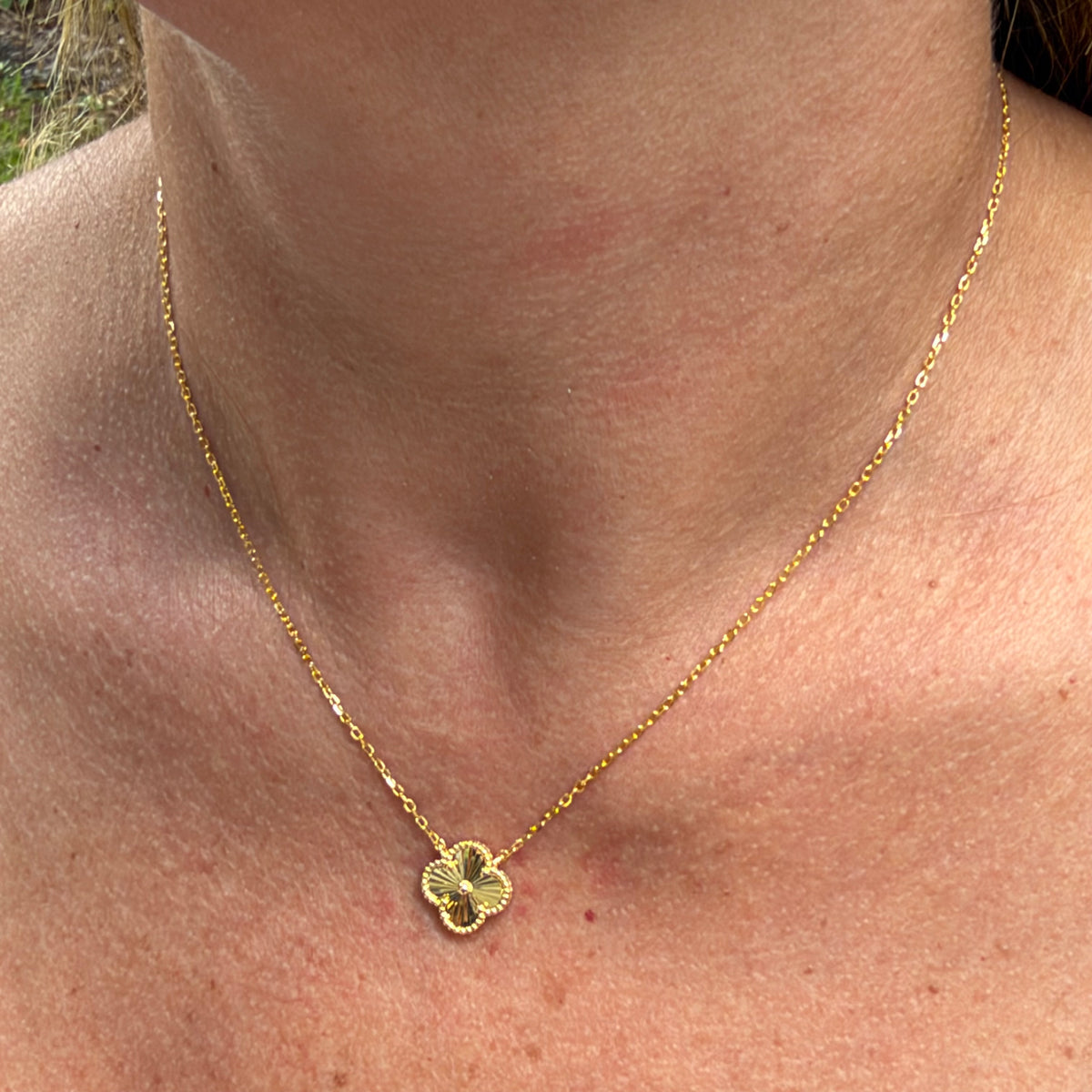 One Flower Necklace in Sterling Silver 925