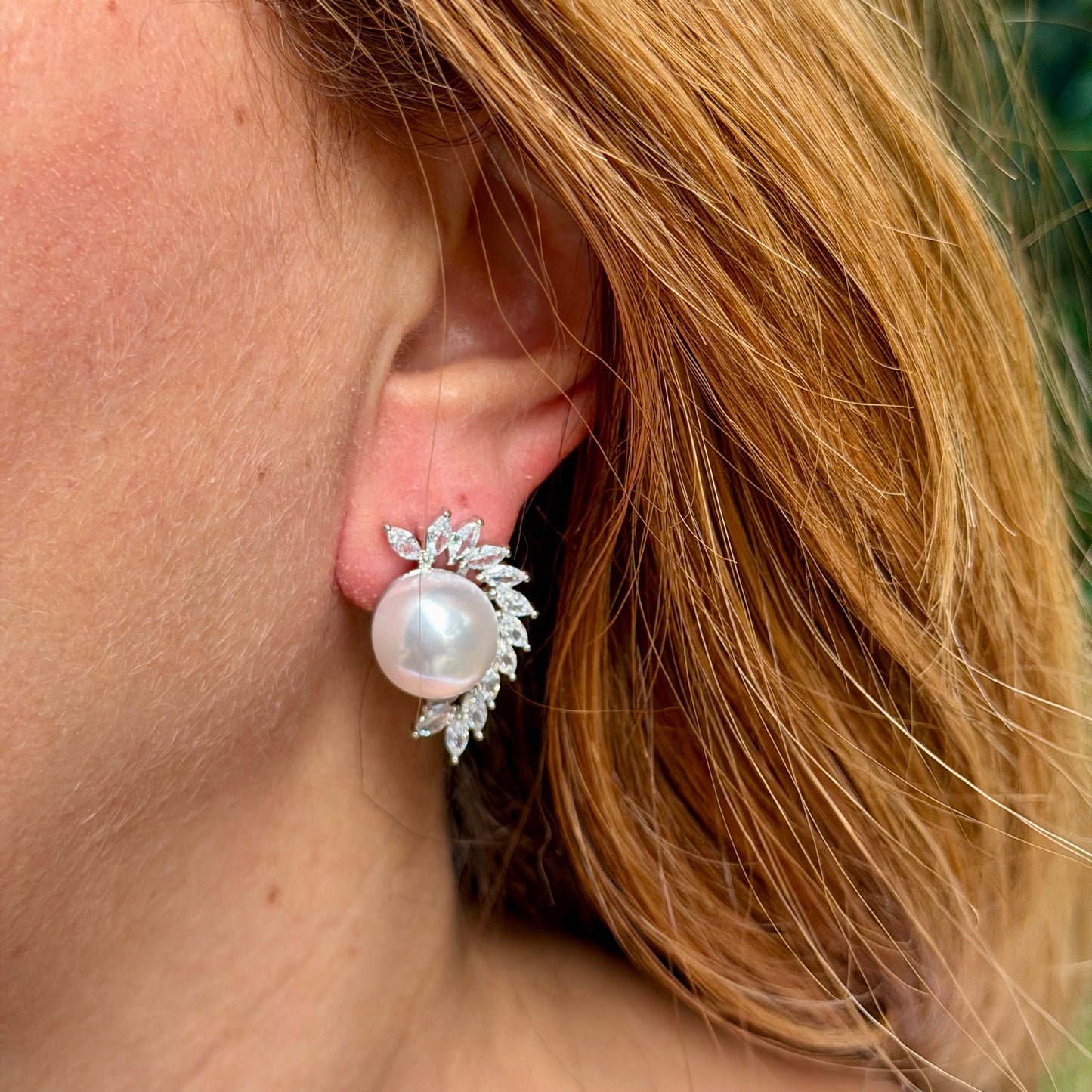 Olimpic Earrings in 18K White Gold Plated