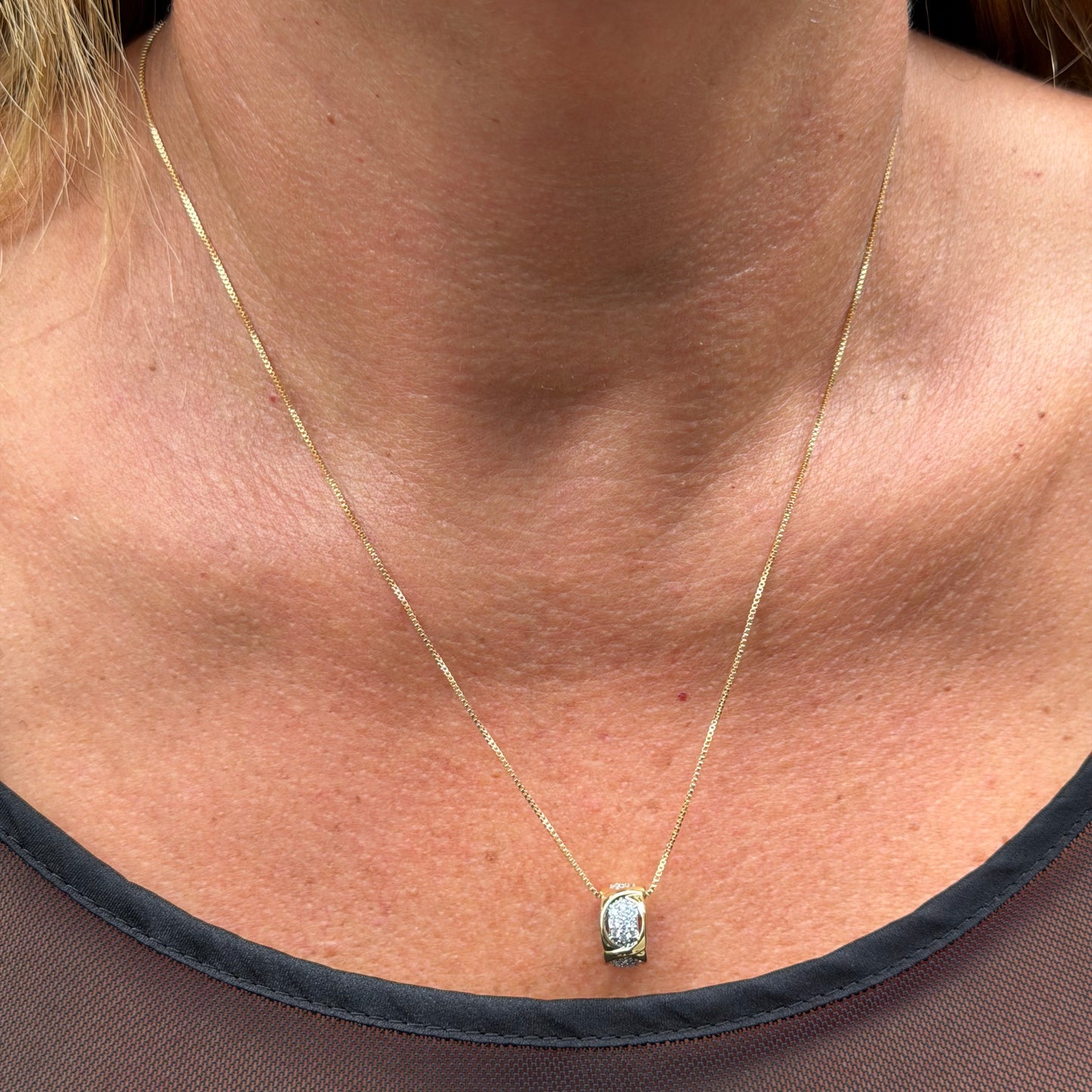 Ring Necklace in 18K Gold Plated