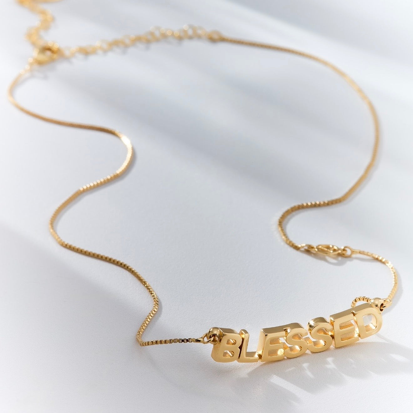 Adjustable Blessed Necklace in 18K Gold Plated by Anna Prata
