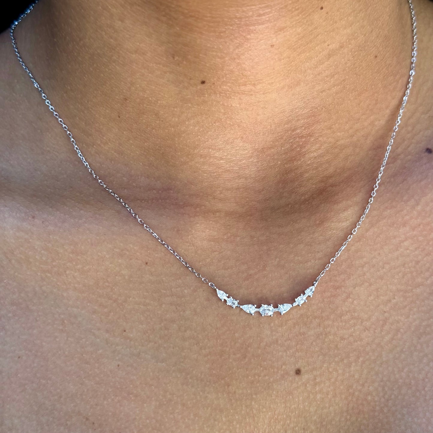 Smile Necklace in Sterling Silver 925