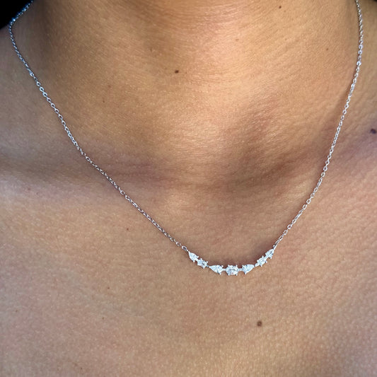 Smile Necklace in Sterling Silver 925