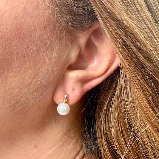 Pearls Earrings in 18K Gold Plated