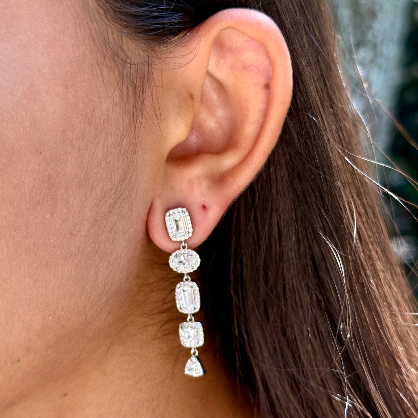 Geometrics Earrings in Sterling Silver 925