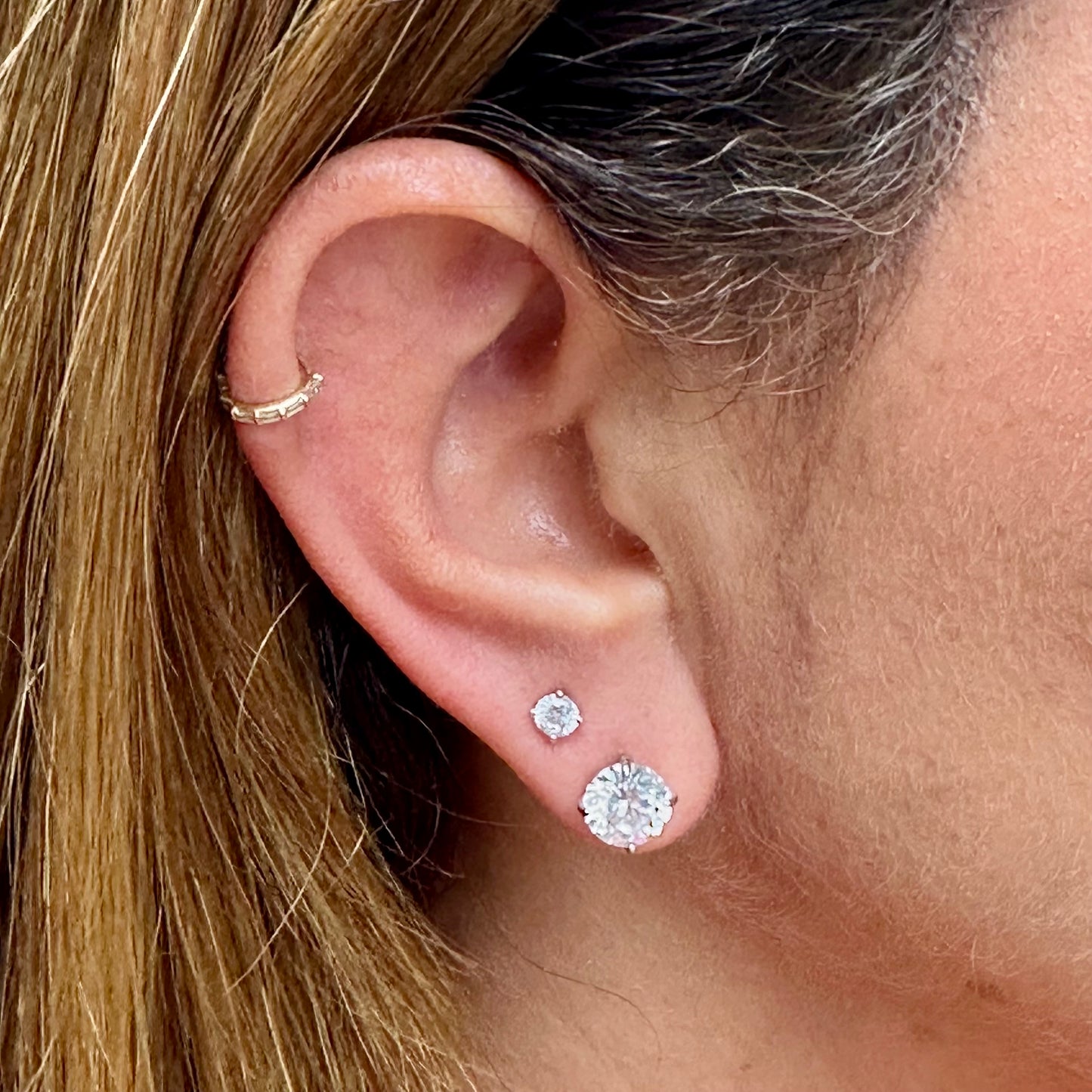 Light Spot Earrings in Sterling Silver 925