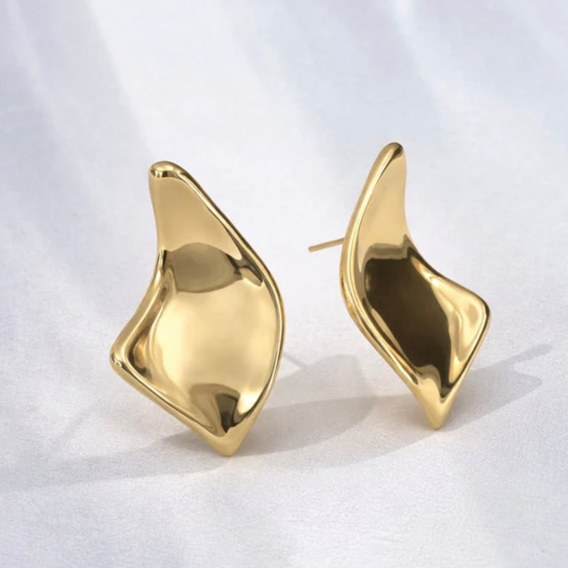 Aura Earrings in 18K Gold Plated by Anna Prata