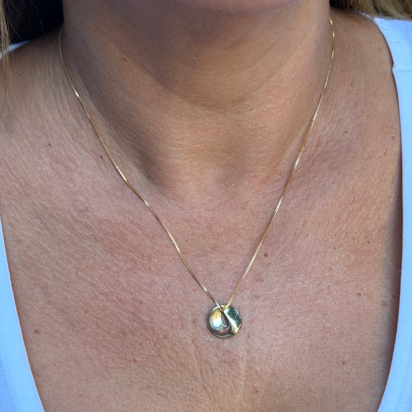 Flat Necklace in 18K Gold Plated
