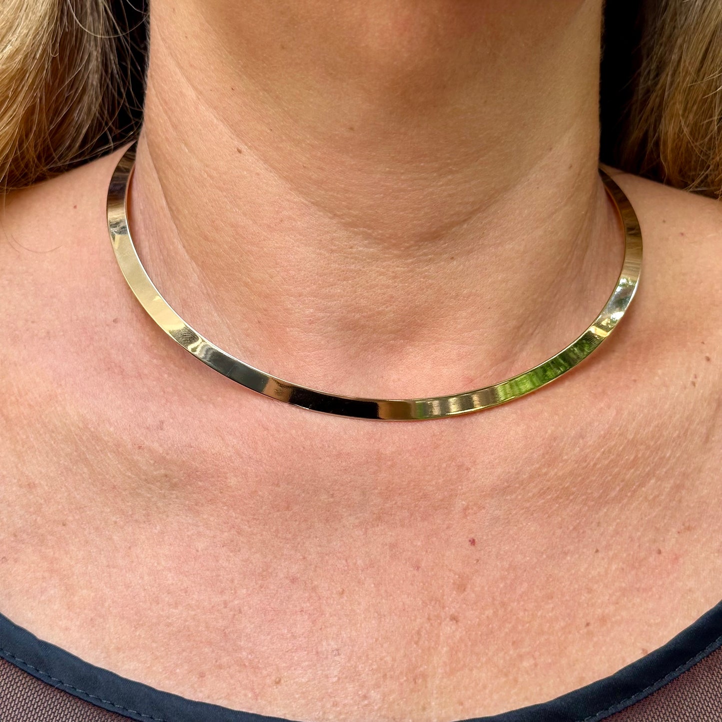 Flat Choker in 18K Gold Plated