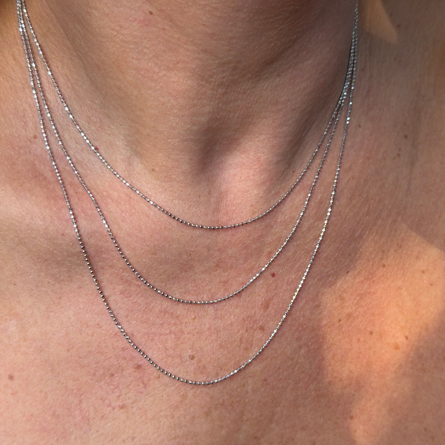 Spheres Necklace in Sterling Silver 925