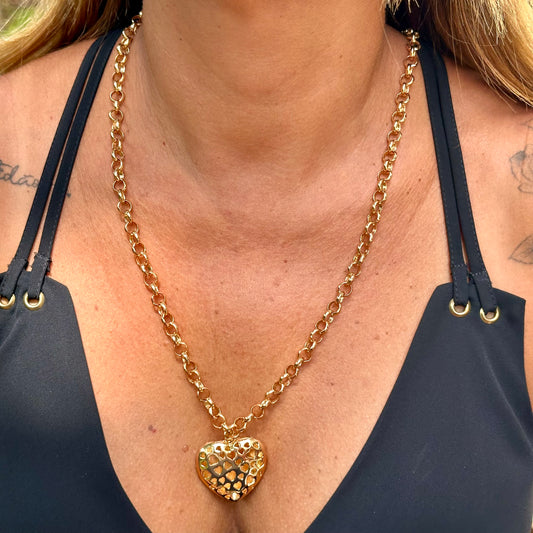 Heart Necklace in 18K Gold Plated