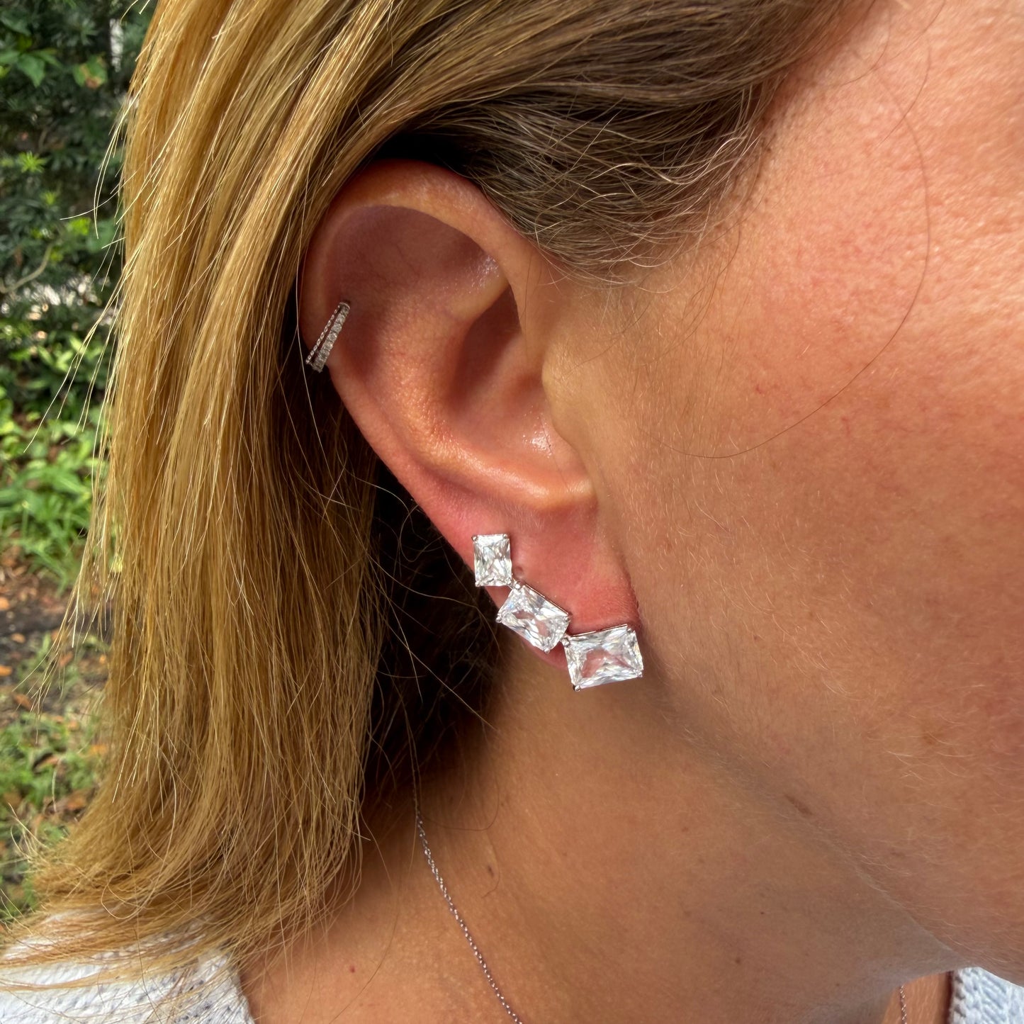 Ear Cuff Earrings in Sterling Silver 925