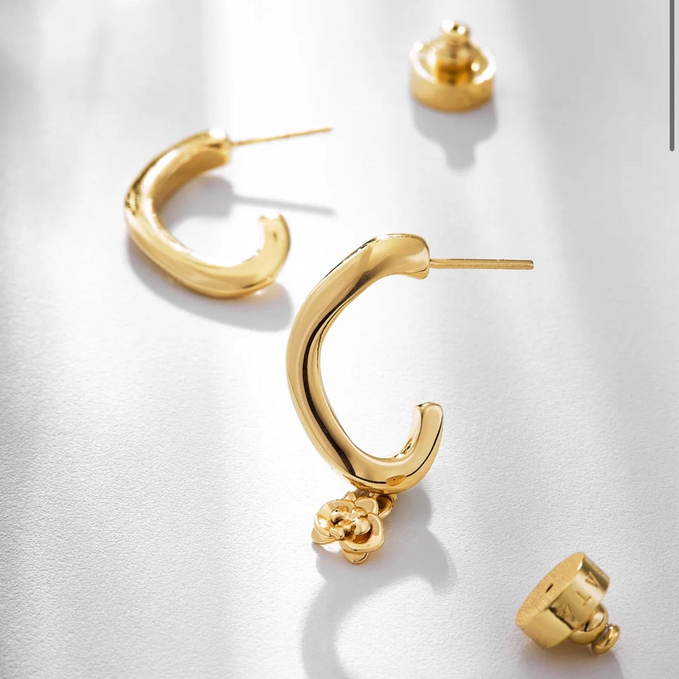 Orla Hoop Earrings in 18K Gold Plated by Anna Prata