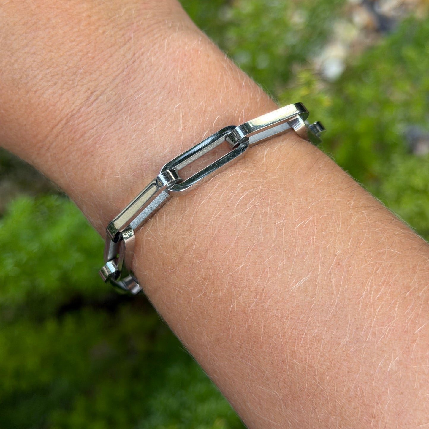 Paper Clip Bracelet in Stainless Steel 316L