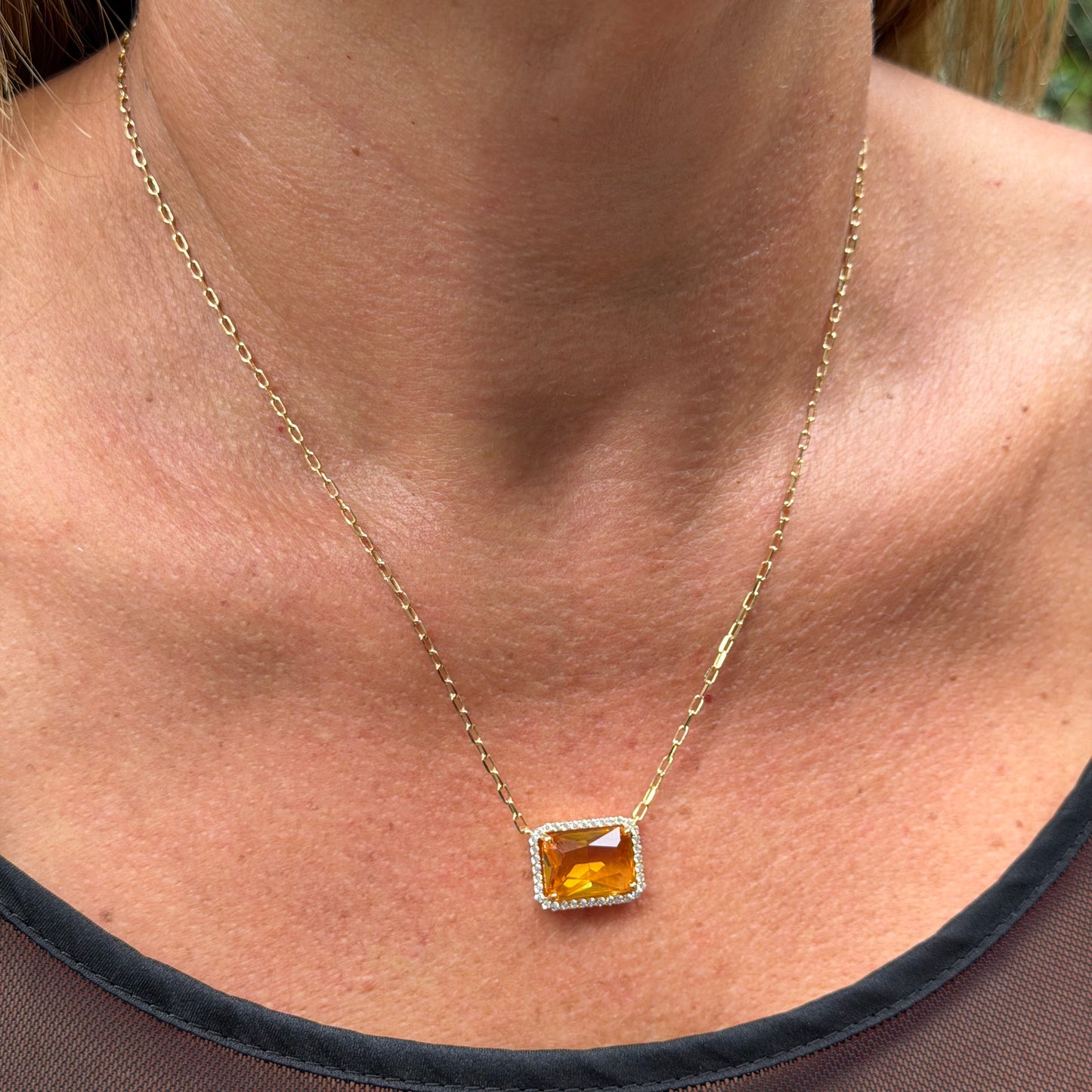 Yellow Necklace in 18K Gold Plated