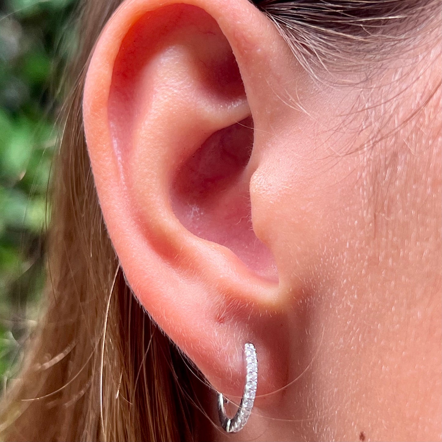 Hoop Earrings in Sterling Silver 925