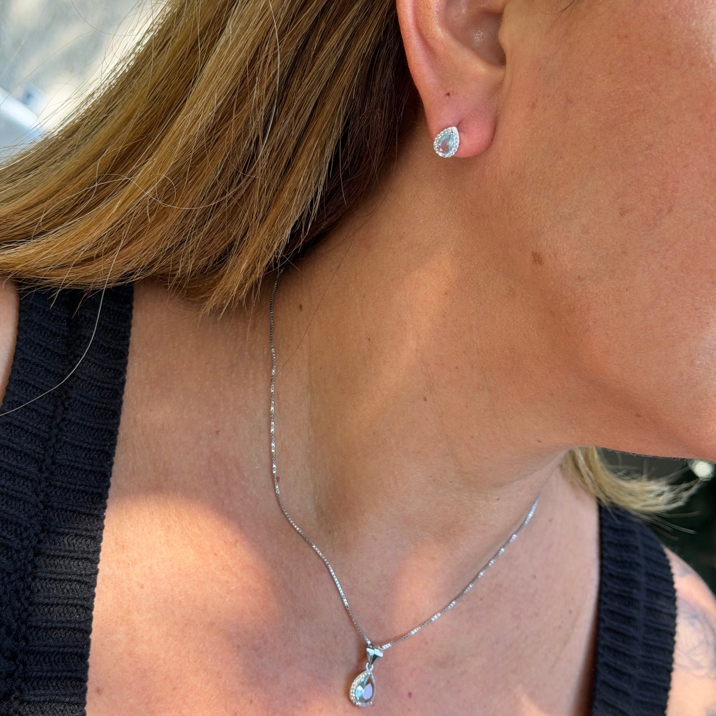 Drop Set in Sterling Silver 925