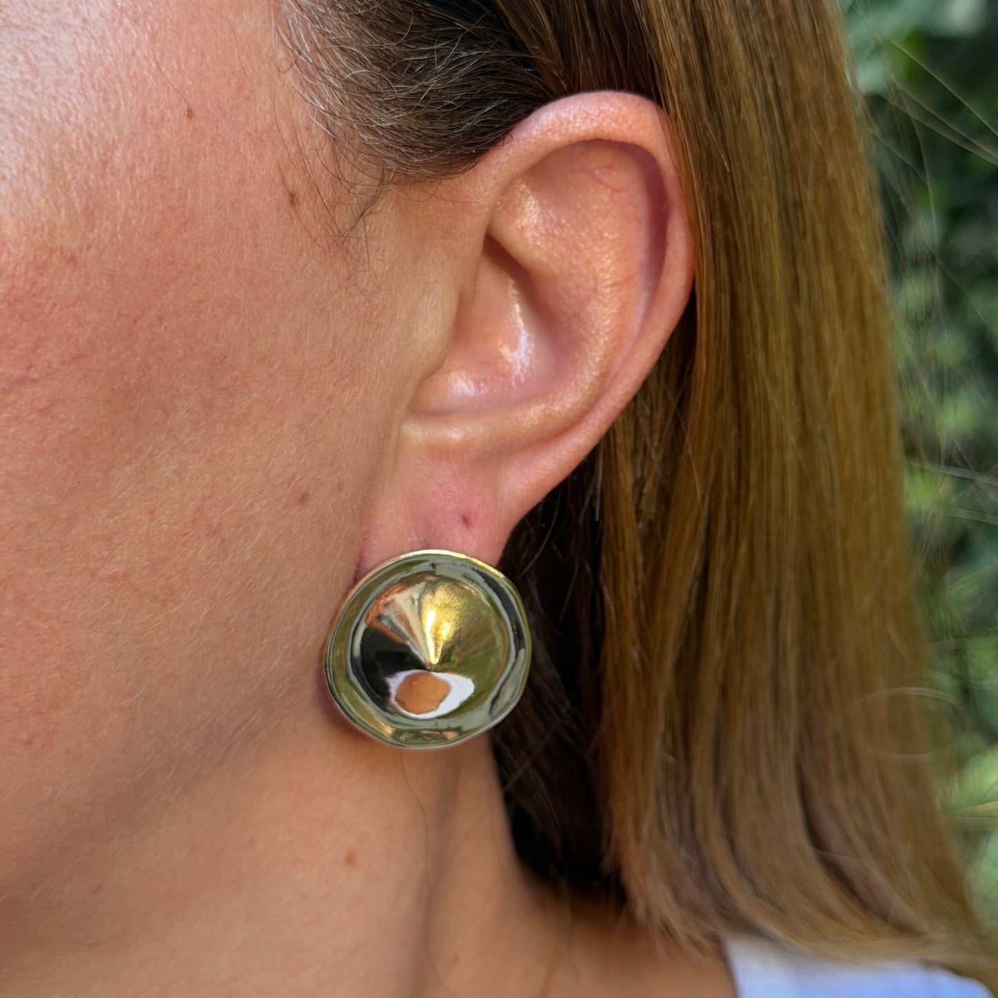 China Hat Earrings in 18K Gold Plated