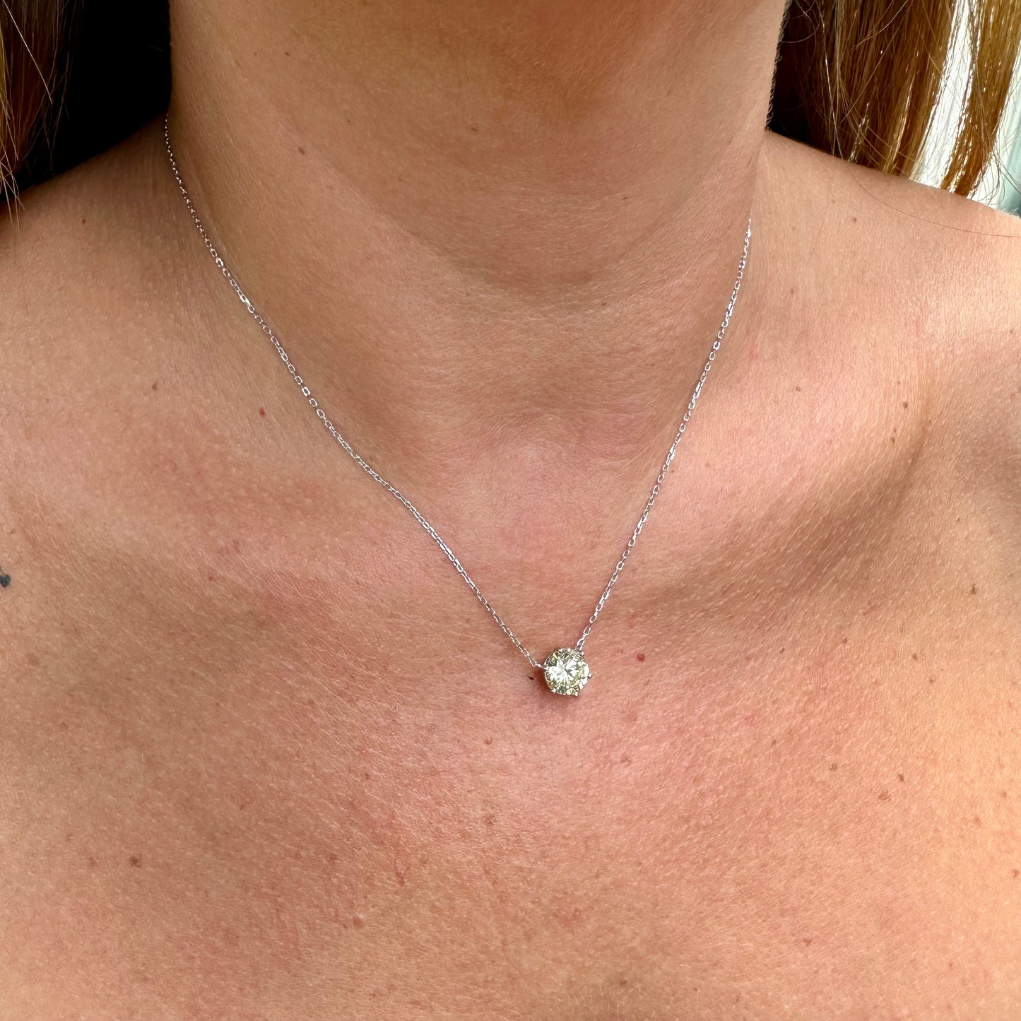 Yellow Necklace in Sterling Silver 925