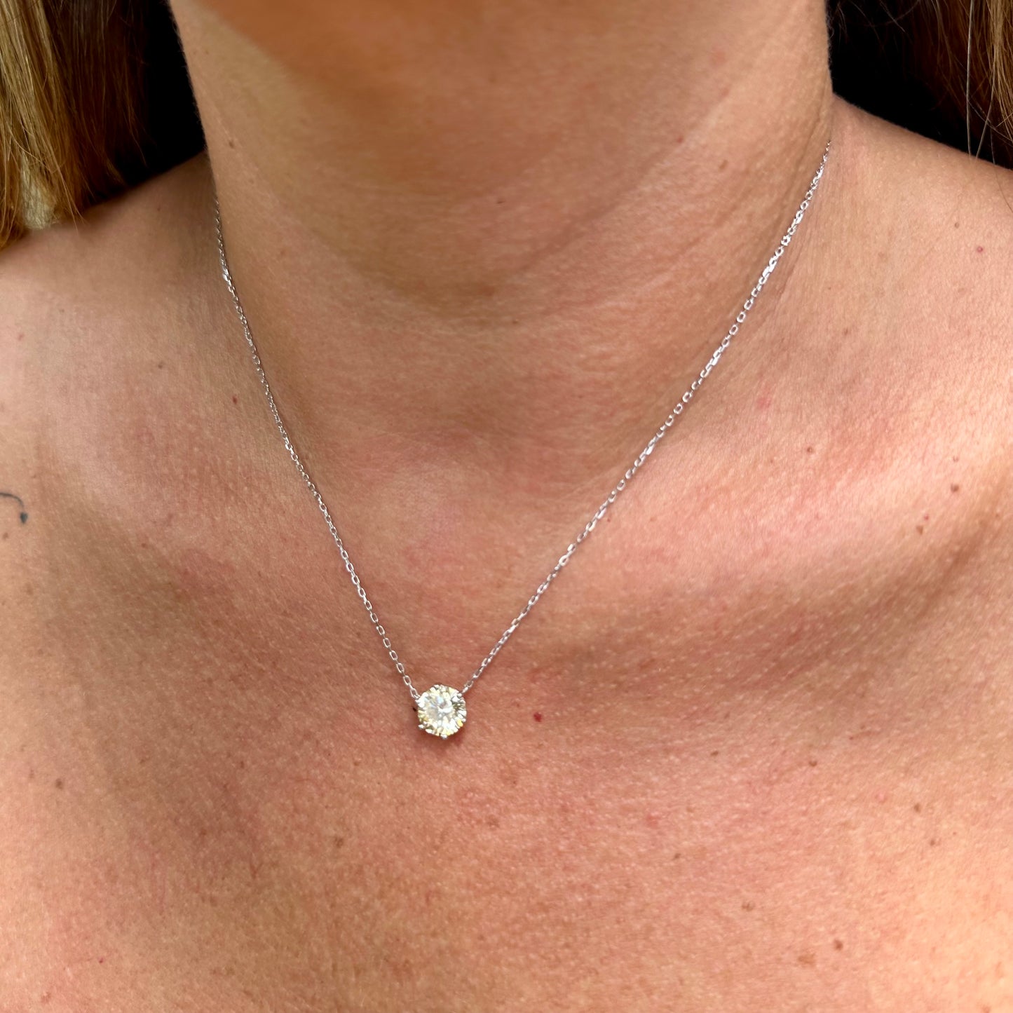 Yellow Necklace in Sterling Silver 925