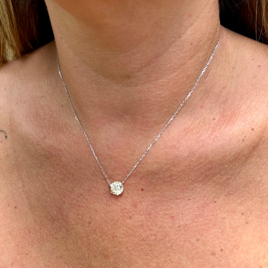 Yellow Necklace in Sterling Silver 925