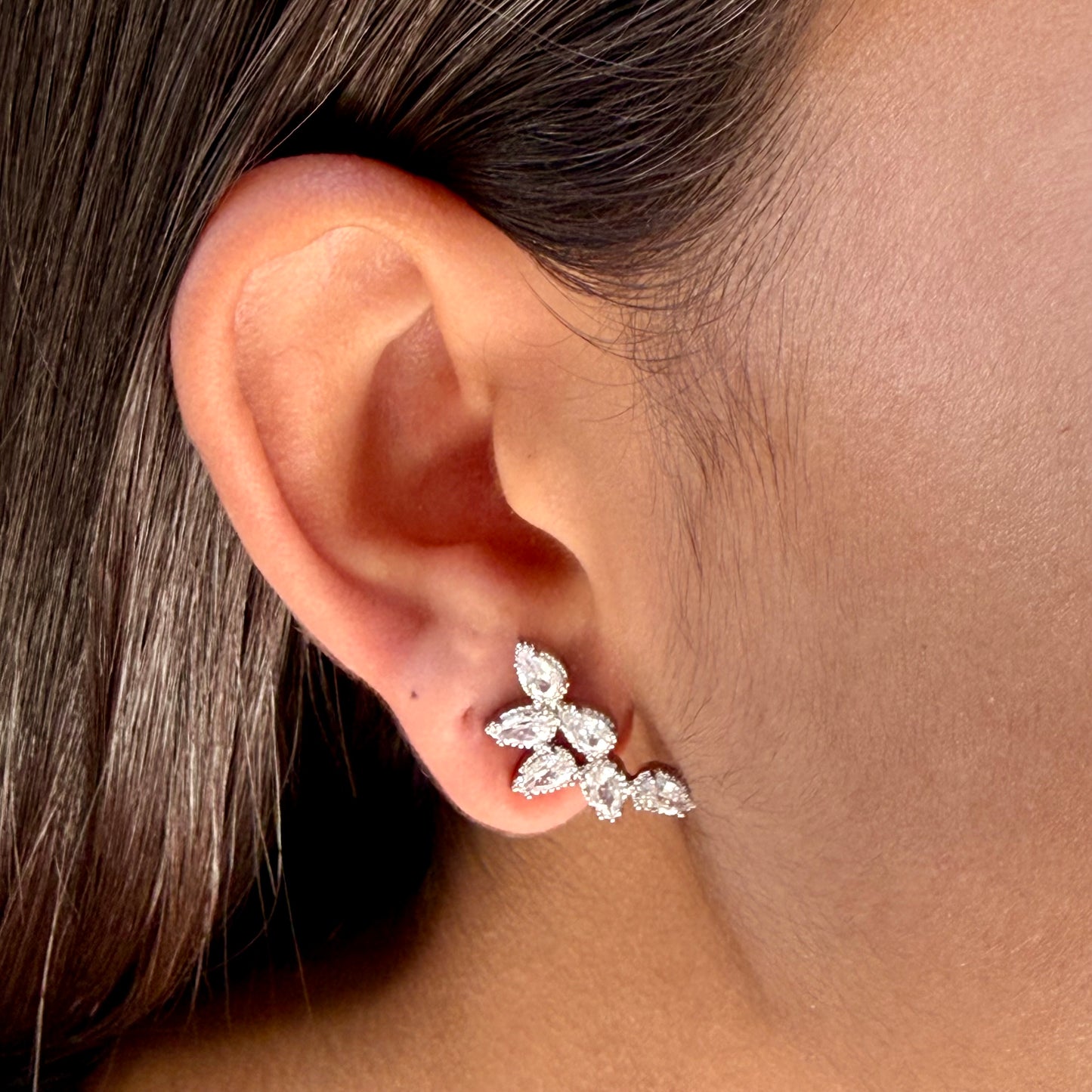 Six Drop Earrings in 18K Gold Plated