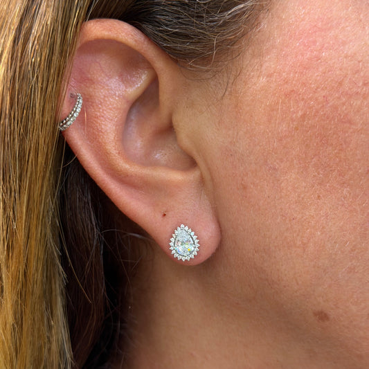 Drop Earrings in Sterling Silver 925