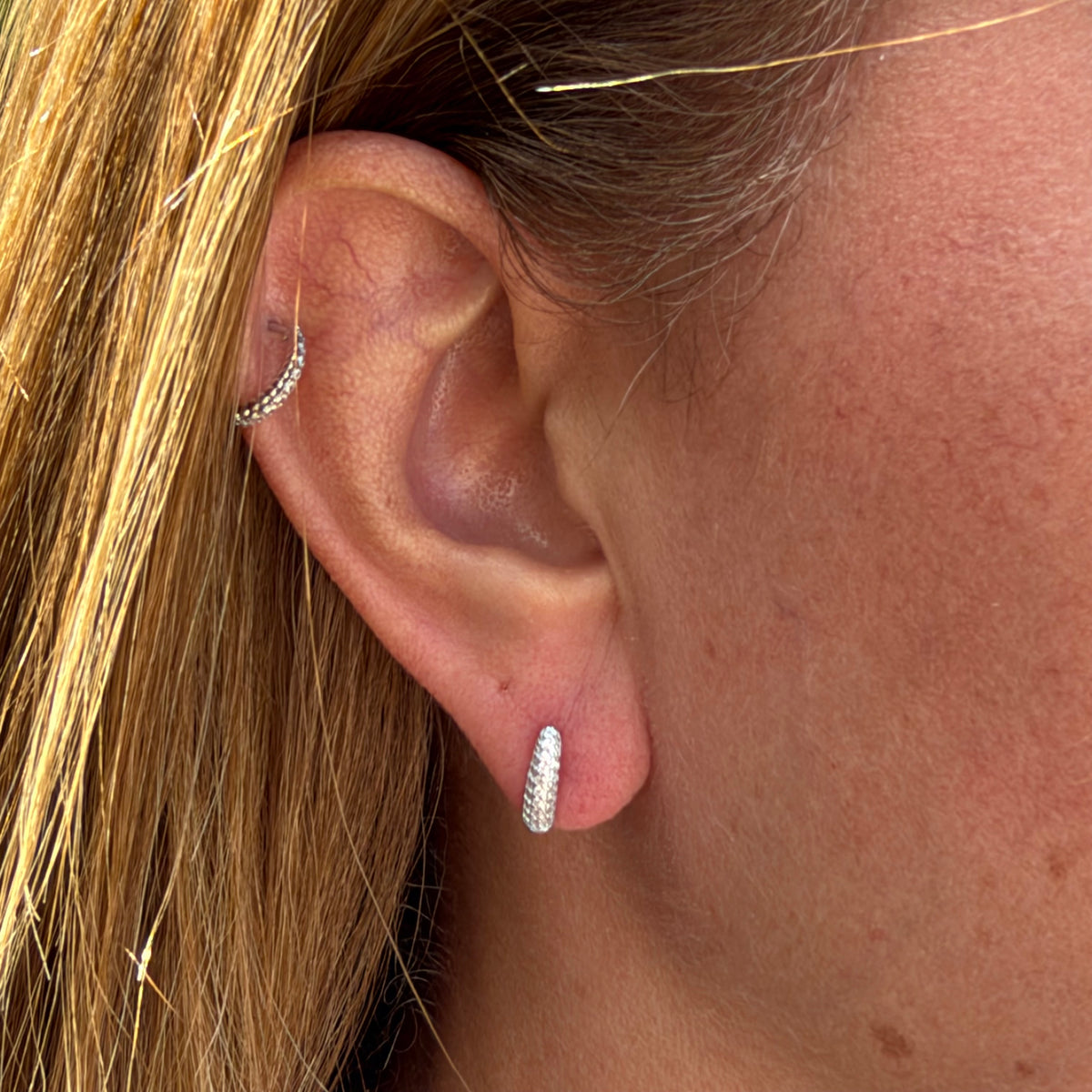 Stick Earrings in Sterling Silver 925