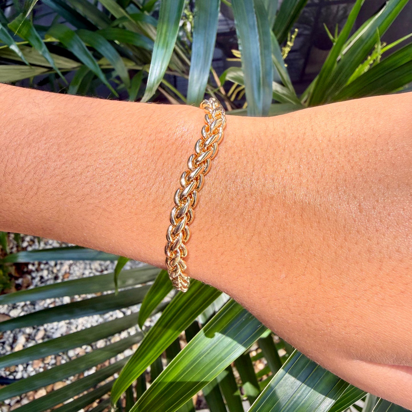 Chain Link Bracelet in 18K Gold Plated