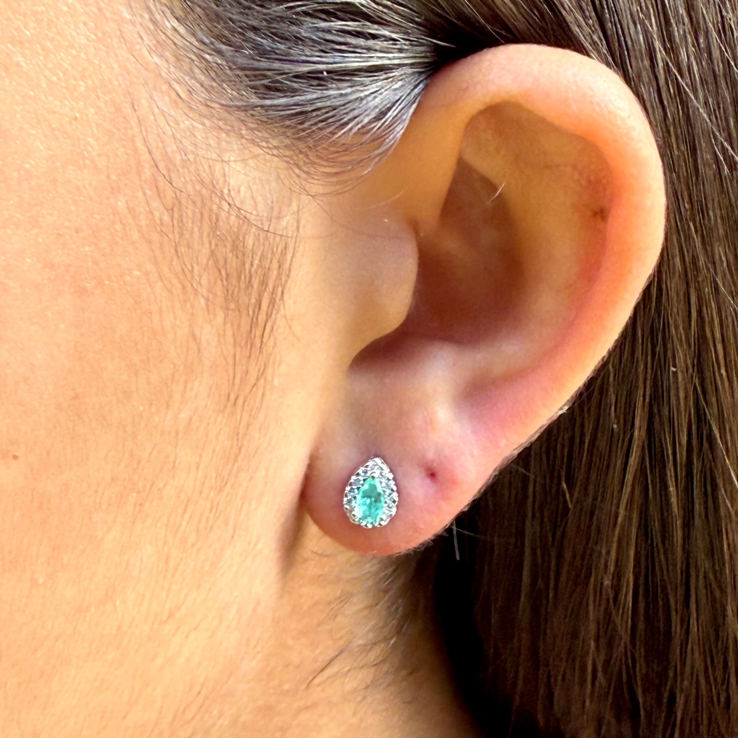 Mini Drop Earrings in Sterling Silver 925