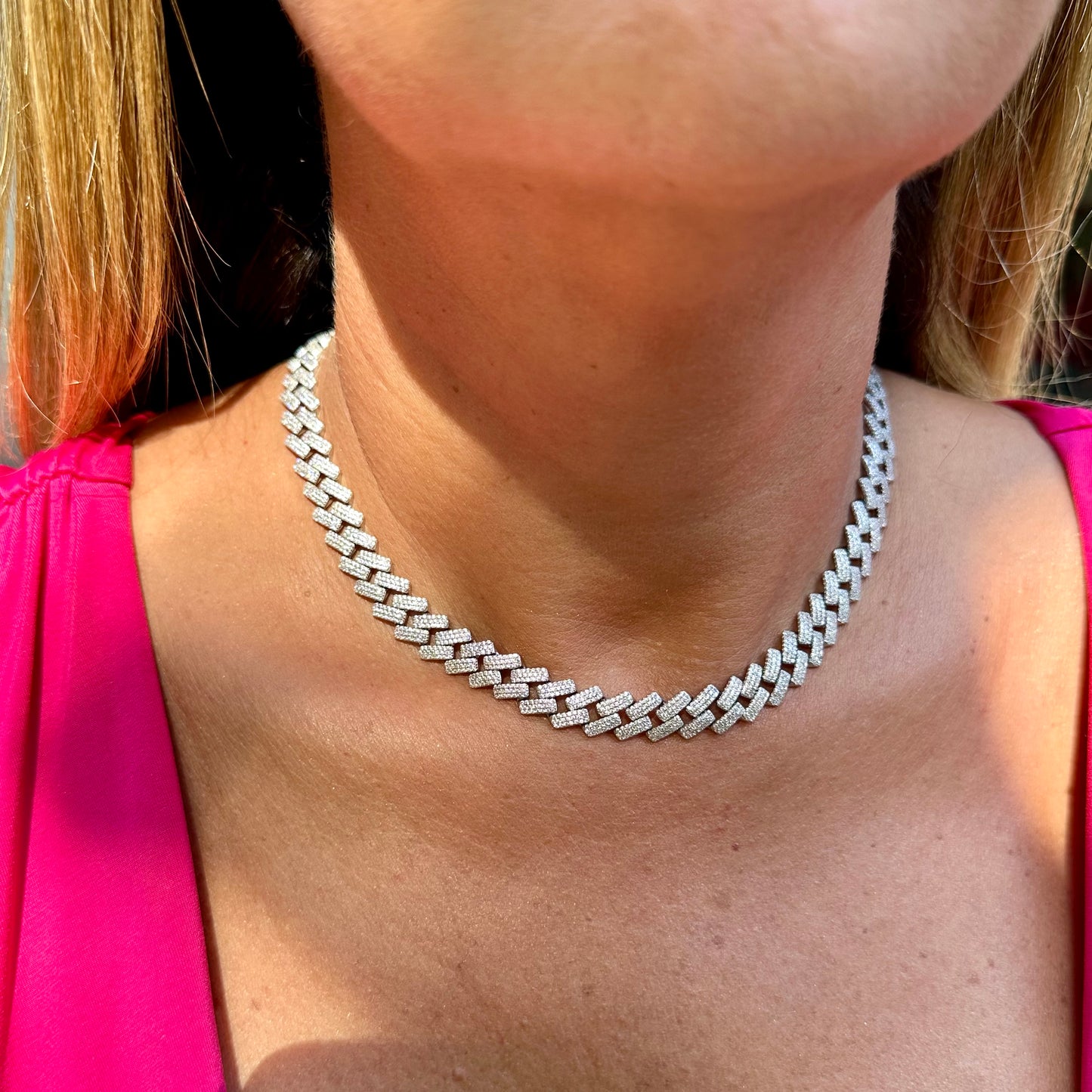 Cuban Link Necklace in Sterling Silver 925