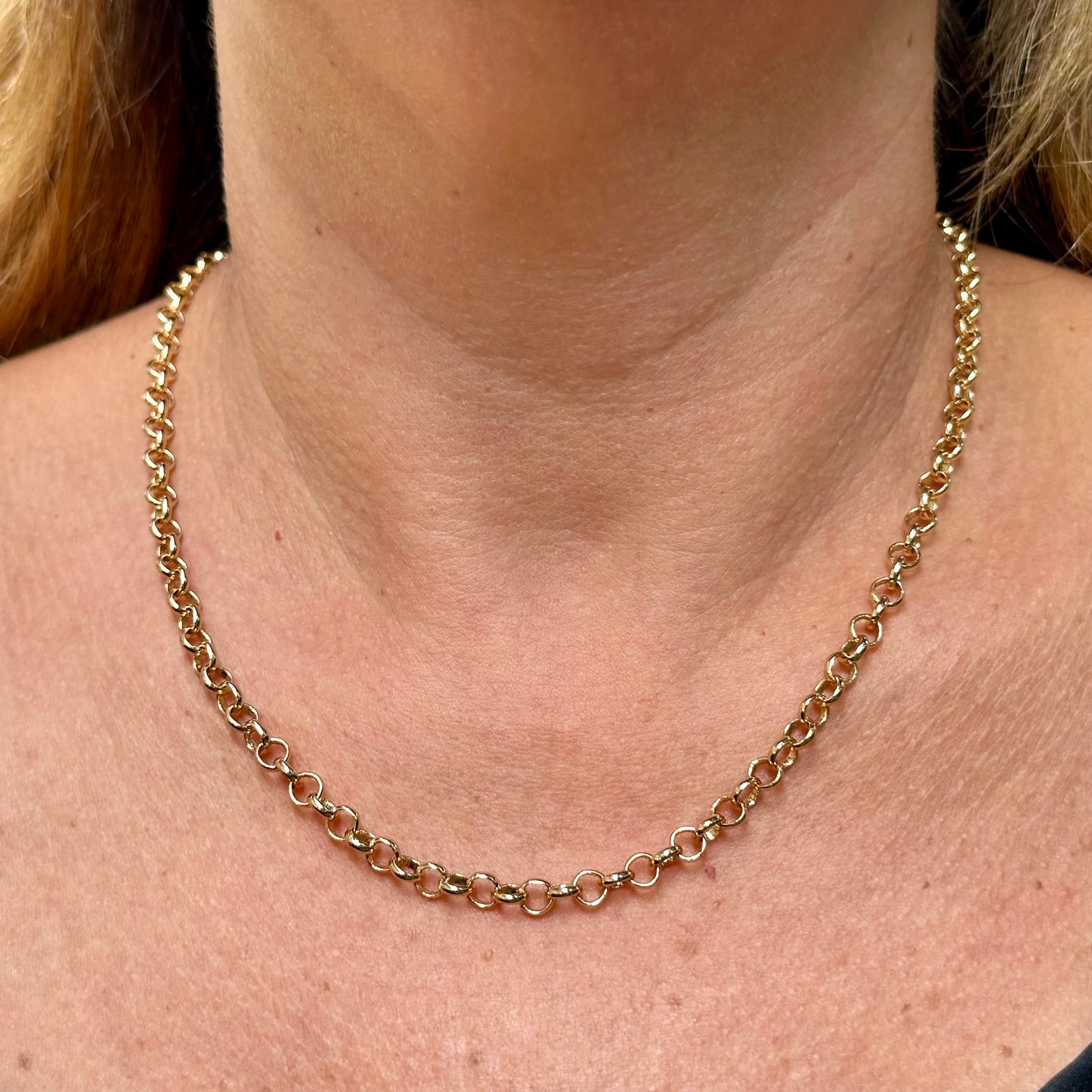 Chain Link Necklace in 18K Gold Plated