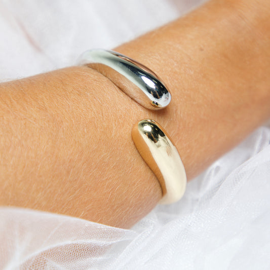 Bicolor Bracelet in 18K Gold Plated