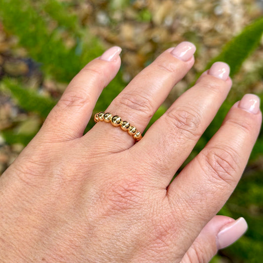 Spheres Ring in 18K Gold Plated