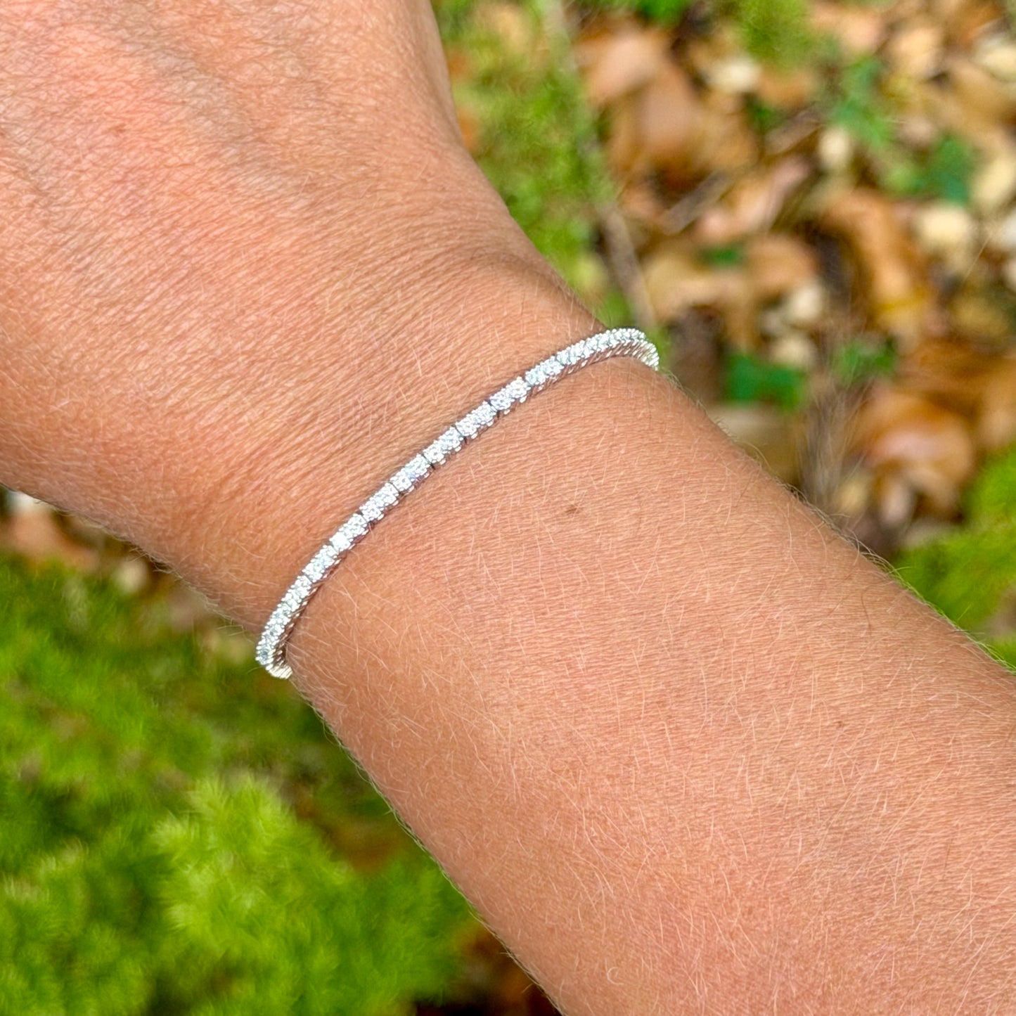 Moissanite Tennis Bracelet in Sterling Silver 925