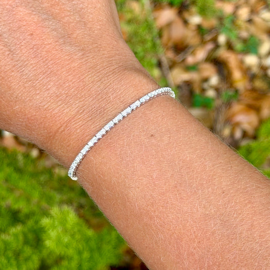 Moissanite Tennis Bracelet in Sterling Silver 925
