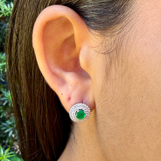 Carballo Earrings in 18K White Gold Plated