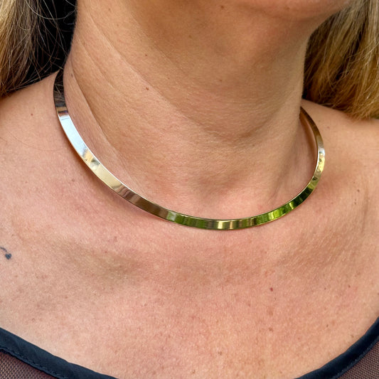 Flat Choker in 18K Gold Plated