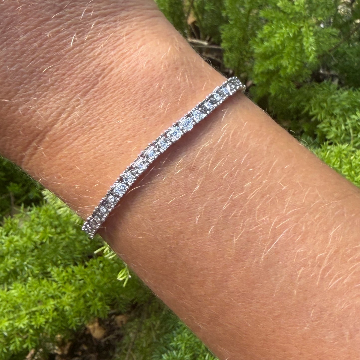 Tennis Bracelet in 18K White Gold