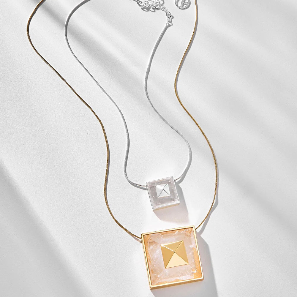 Vertice Necklace in 18K Gold Plated by Anna Prata