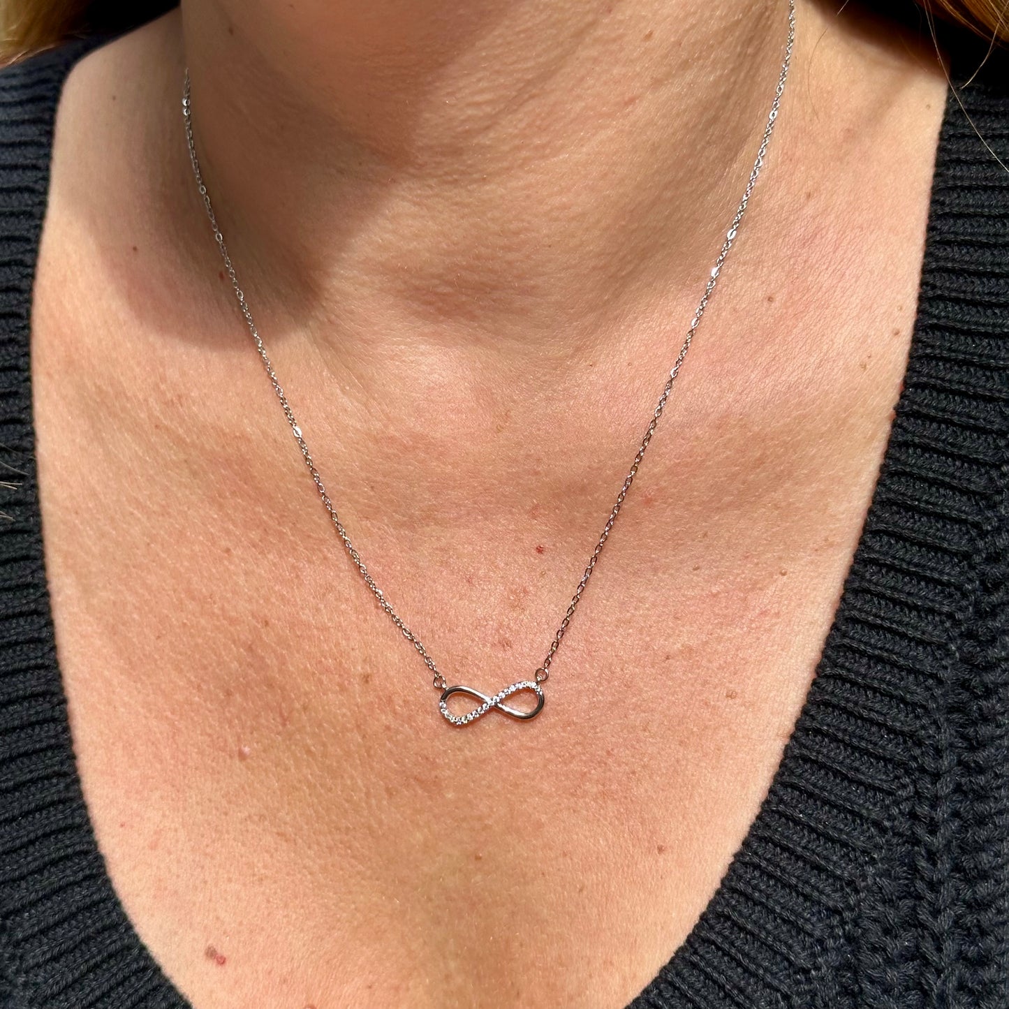 Infinity Necklace in Stainless Steel 316L