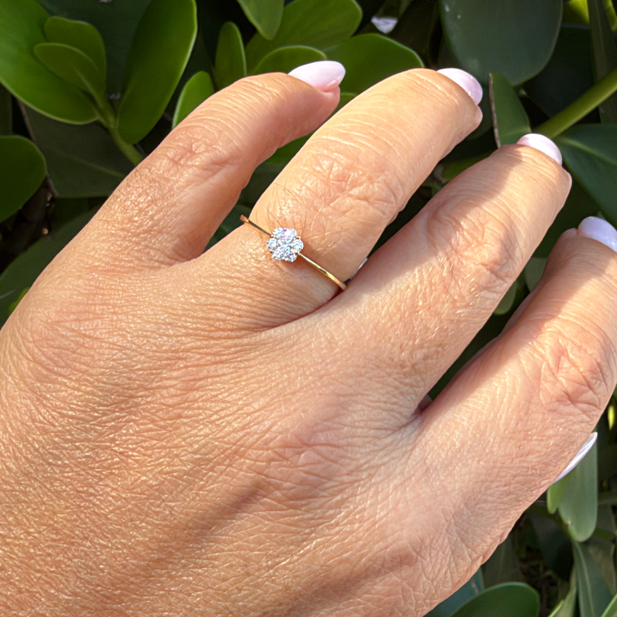 Light Spot Ring in 18K Gold