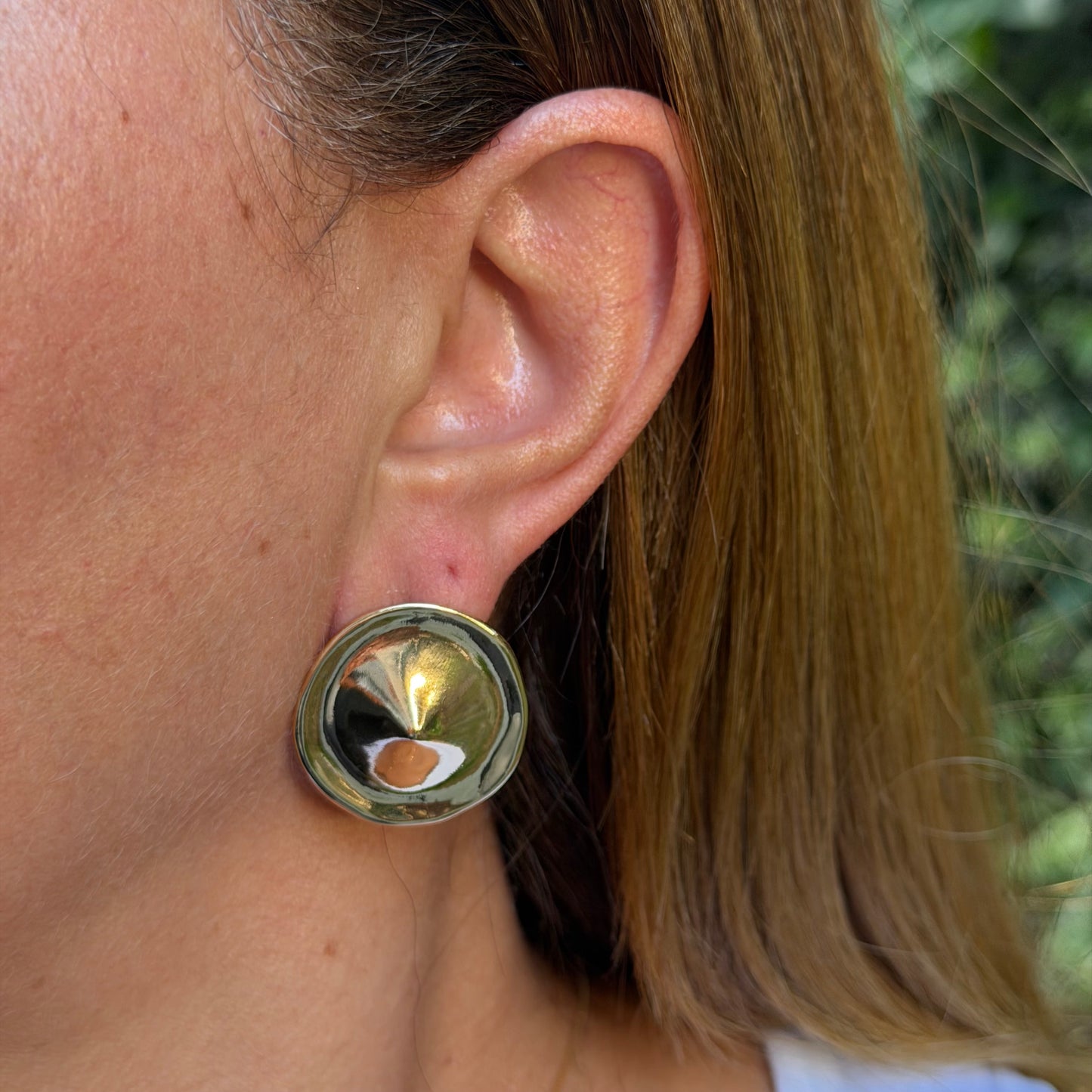 China Hat Earrings in 18K Gold Plated