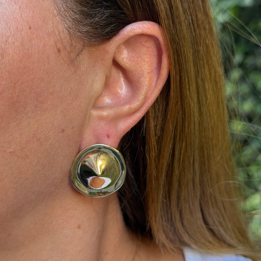China Hat Earrings in 18K Gold Plated