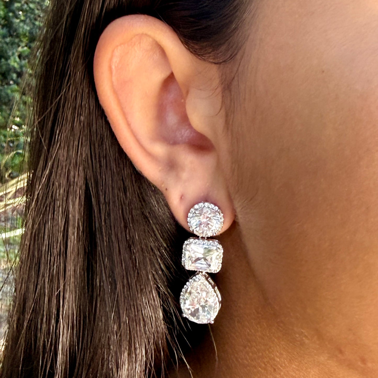 Geometrics Earrings in Sterling Silver 925