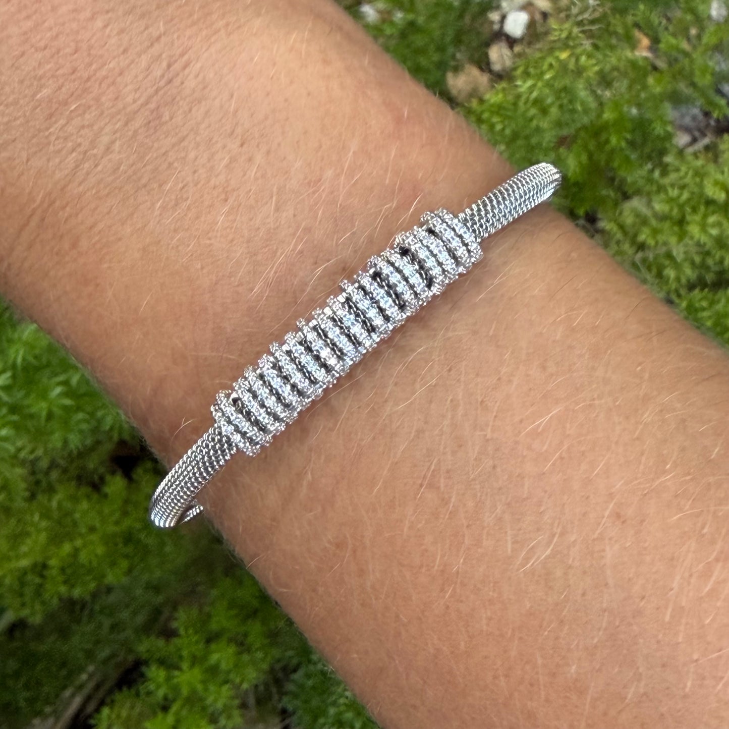 Wave Bracelet in Stainless Steel 316L
