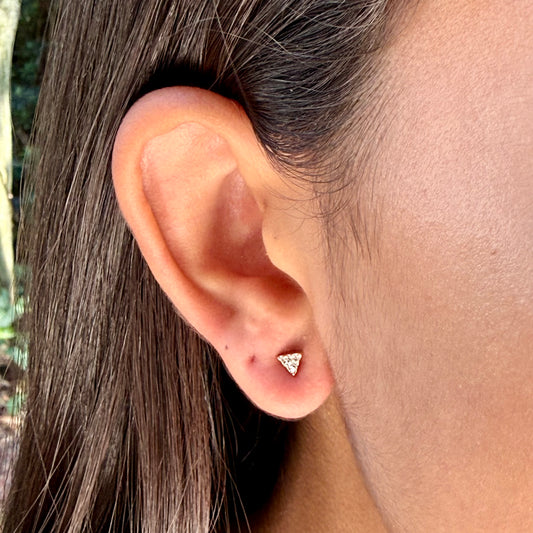 Triangle Earrings in 18K Gold Plated
