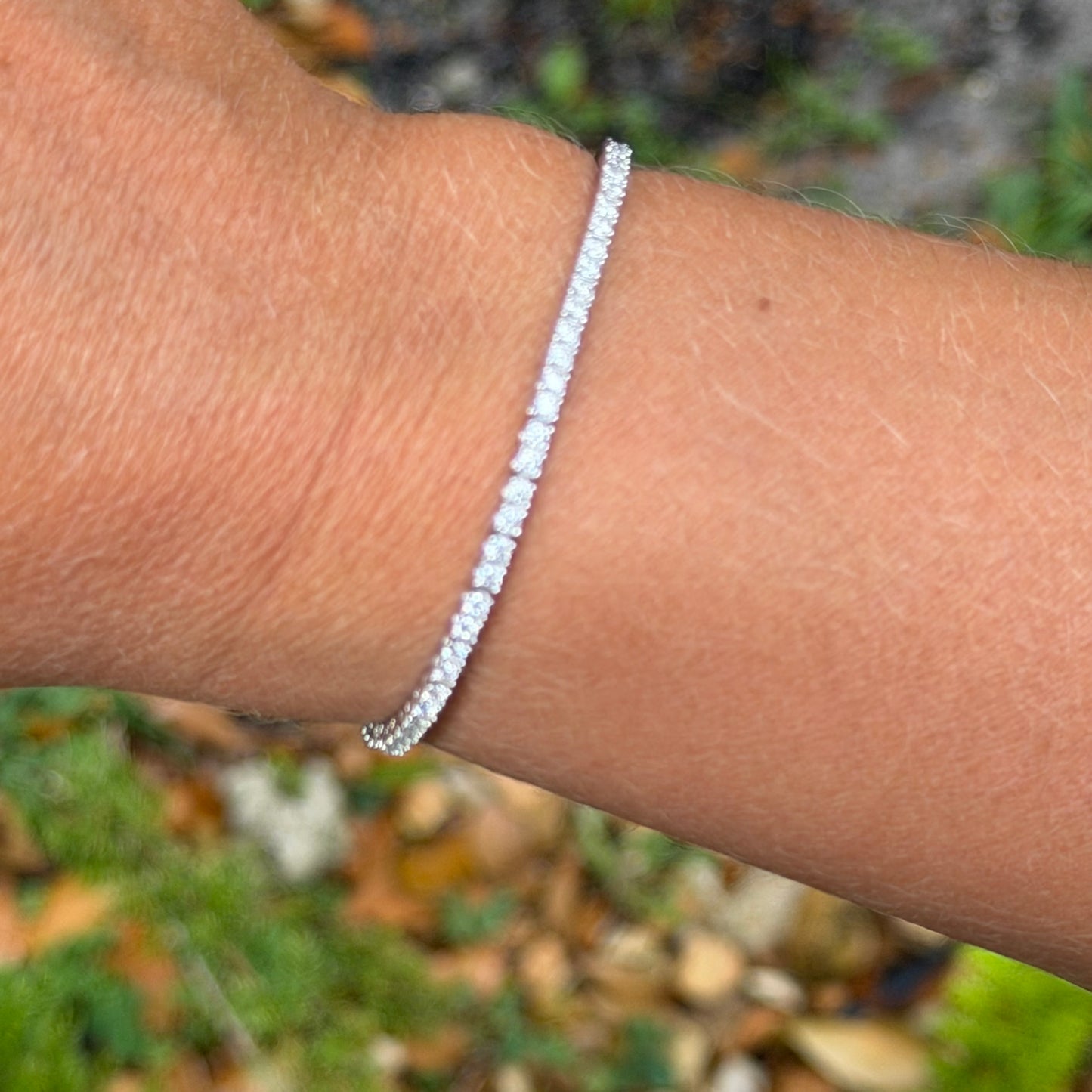 Moissanite Tennis Bracelet in Sterling Silver 925