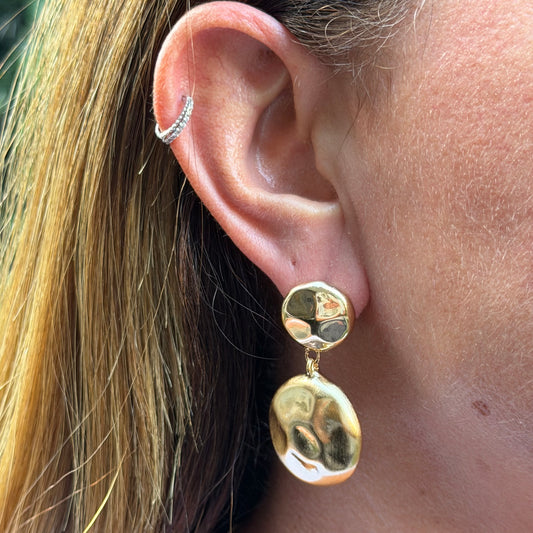 Matte Earrings in 18K Gold Plated