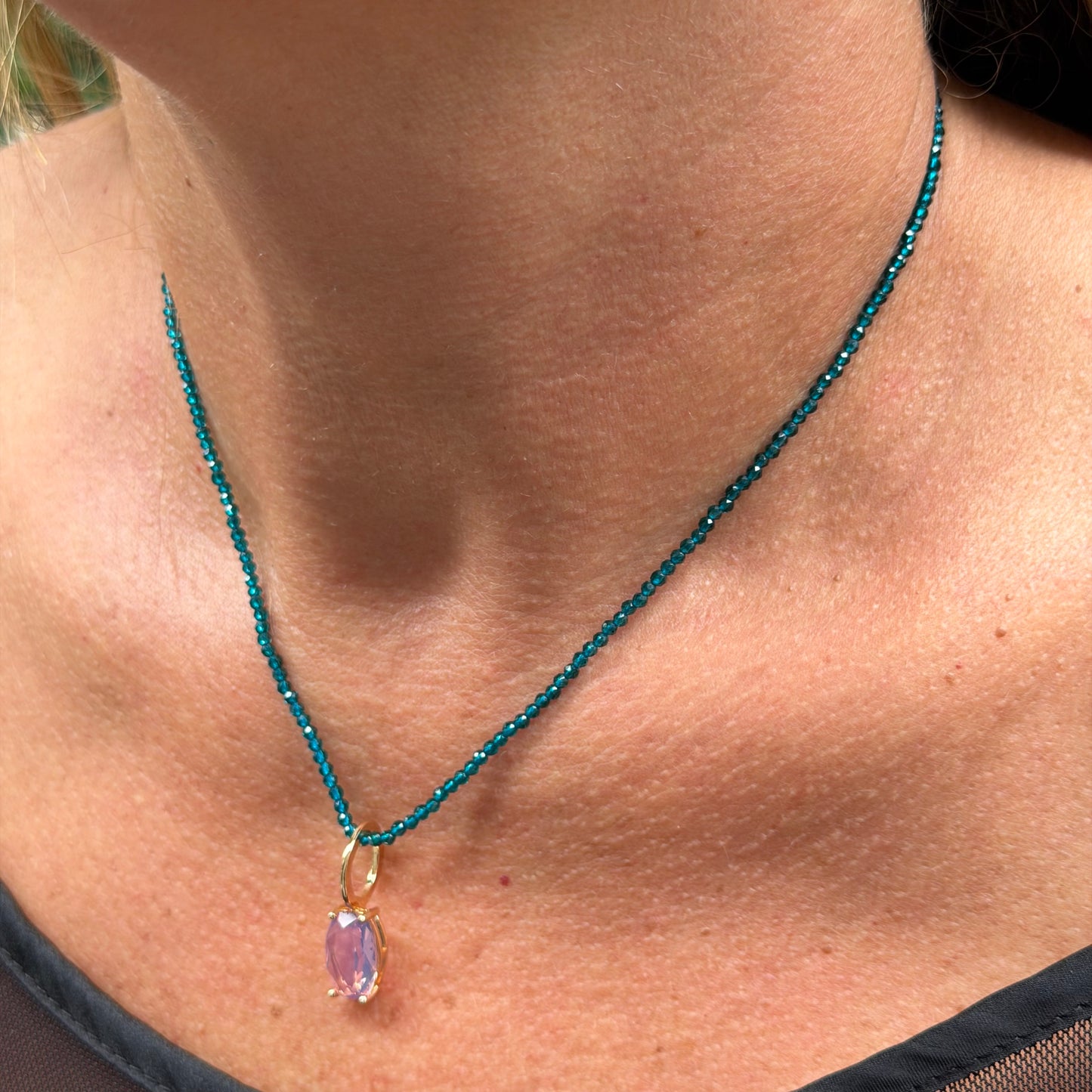 Color Necklace in 18K Gold Plated